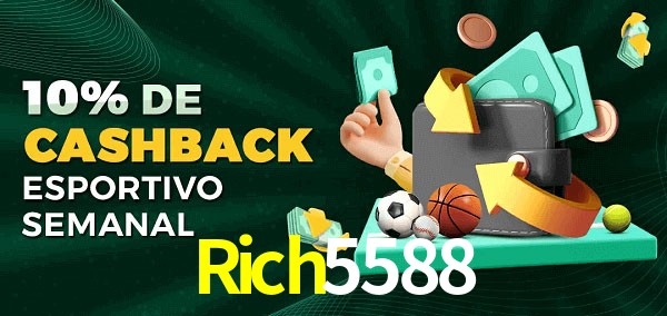 10% de bônus de cashback na Rich5588